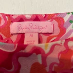 Lily Pulitzer, pink floral dress, size M